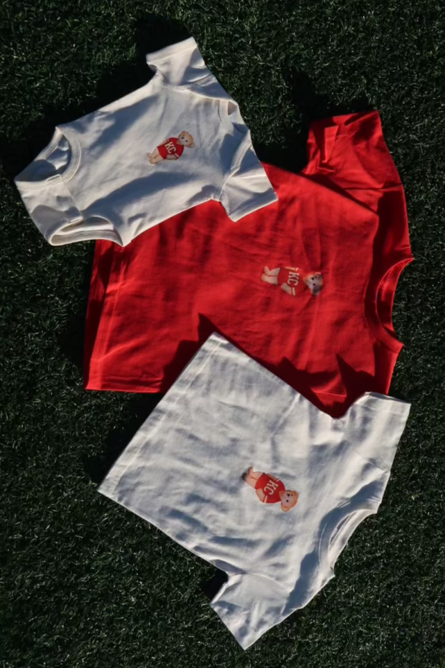 Red Beary KC Kids Tee