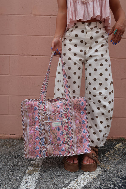 Teddy Dot Barrel Jeans