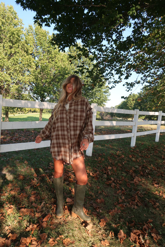 Cider Oversized Flannel