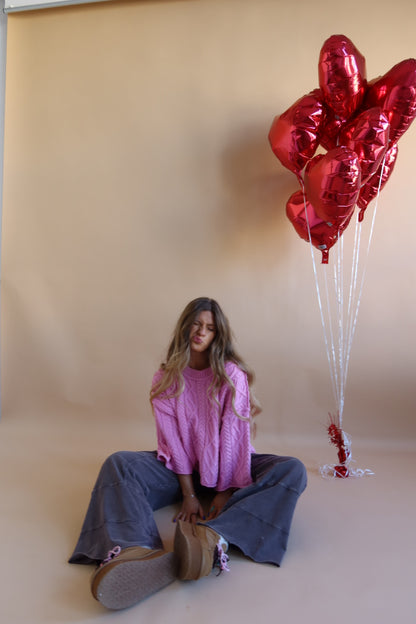 xoxo Cable Knit Sweater