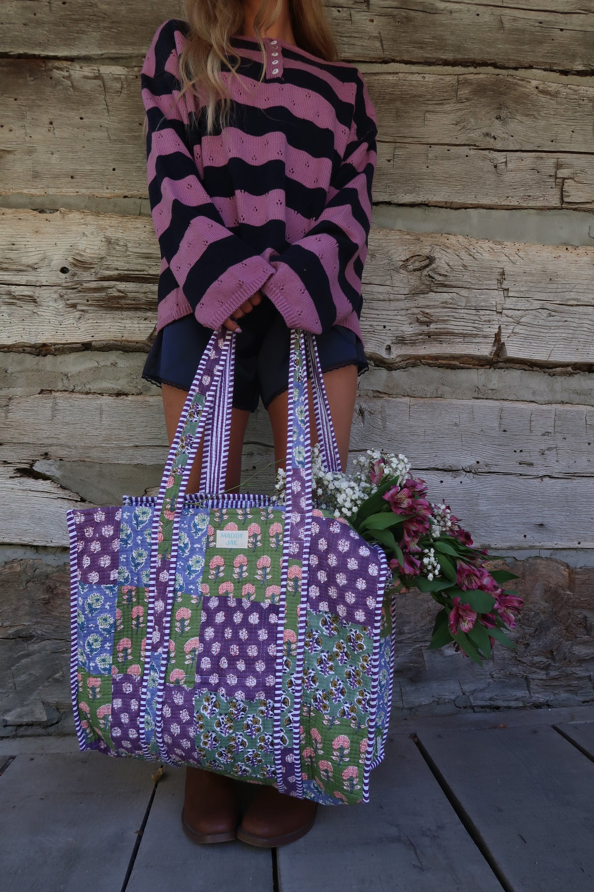 Julia Quilted Tote Bag