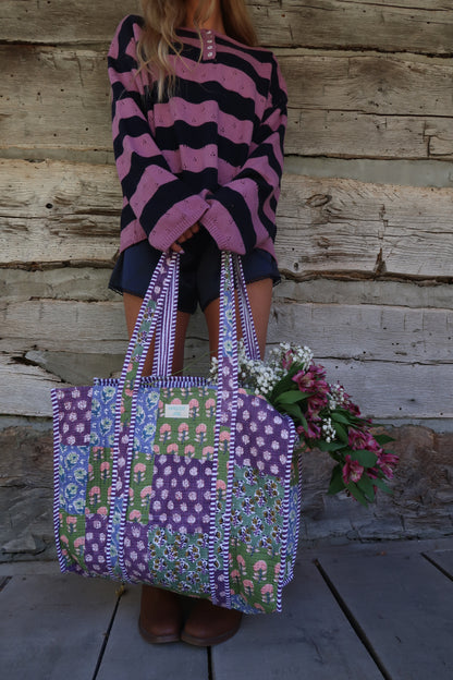 Julia Quilted Tote Bag