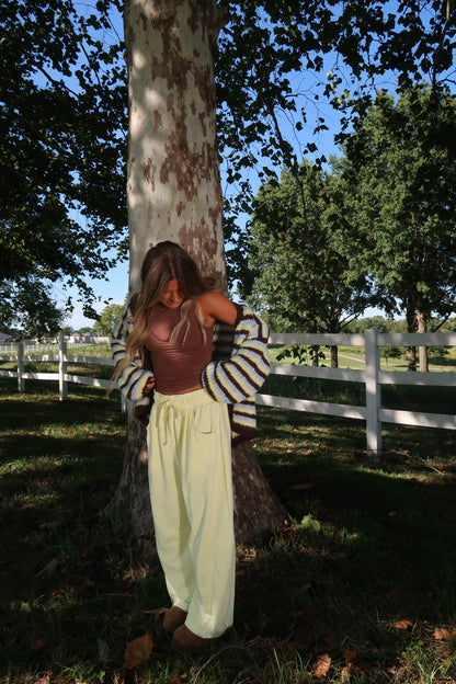 Toasty Stripe Cardi