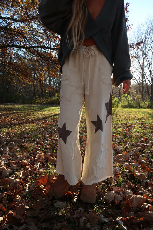 Cream of Stars Crop Pant