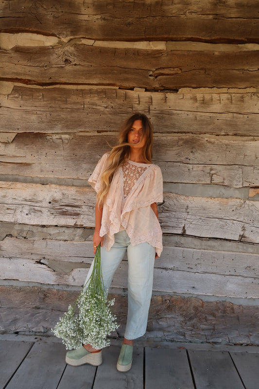 Natural Dolly Lace Top