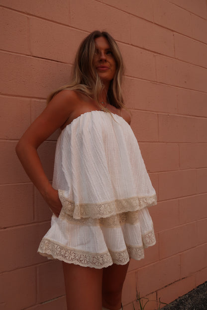 Laney Strapless Romper