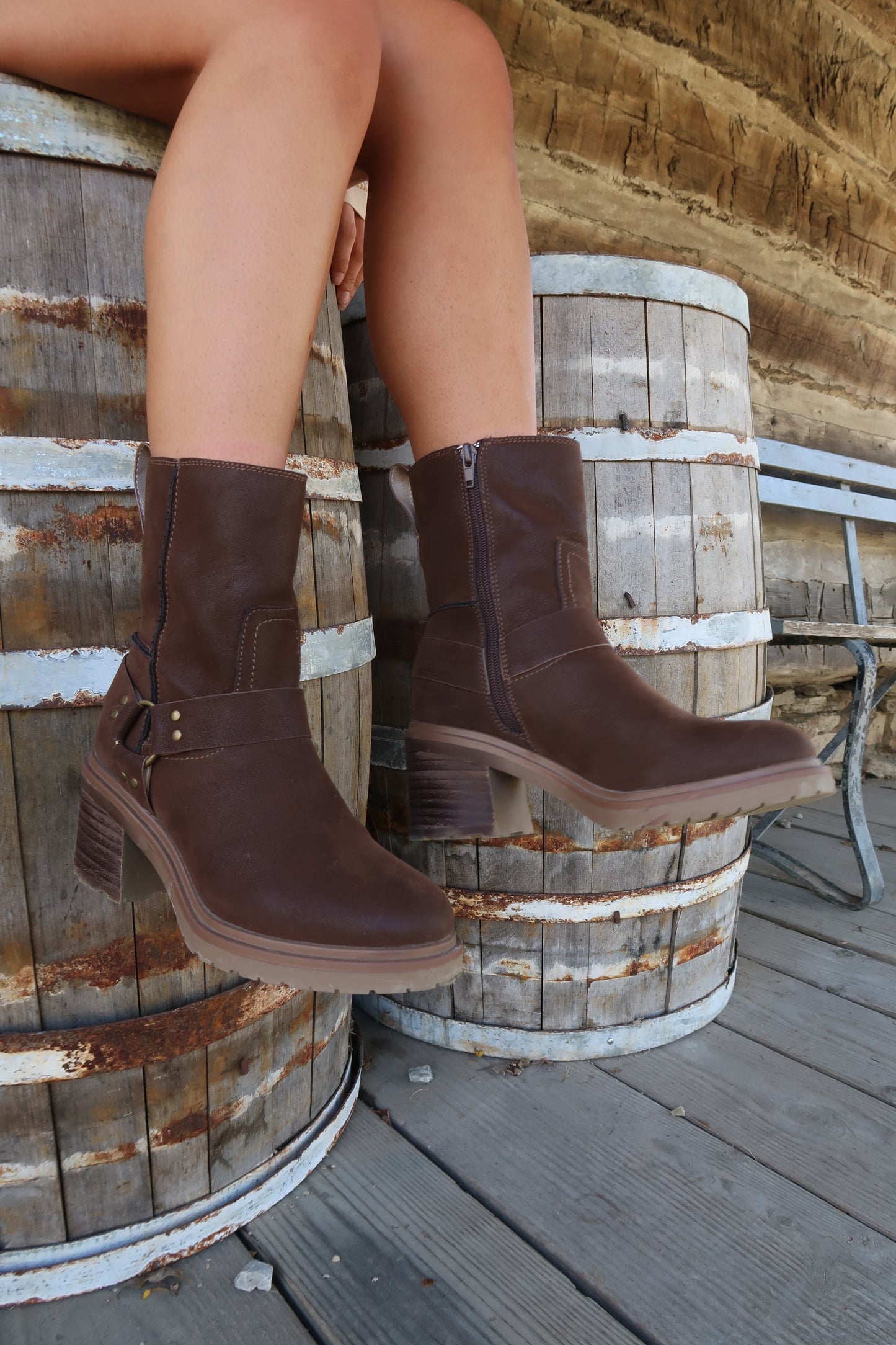 Espresso Combat Boots