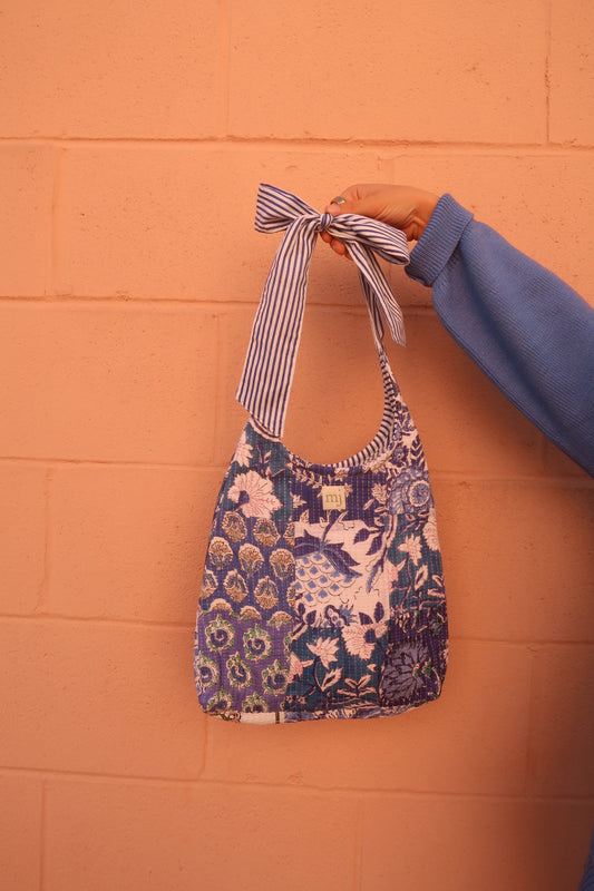 Isla Quilted Bow Purse