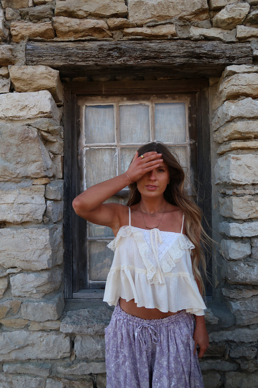 Buttercream Boho Tank