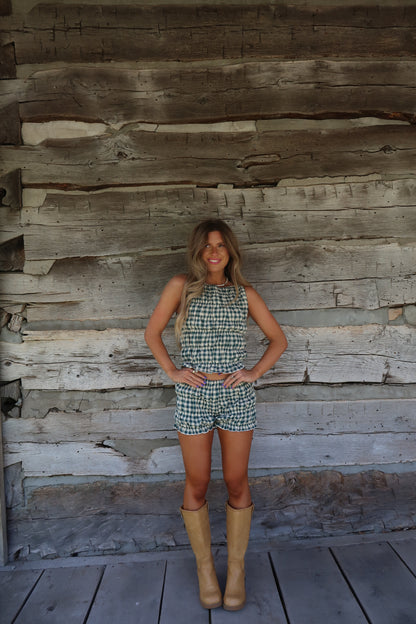 Forest Pippa Plaid Set