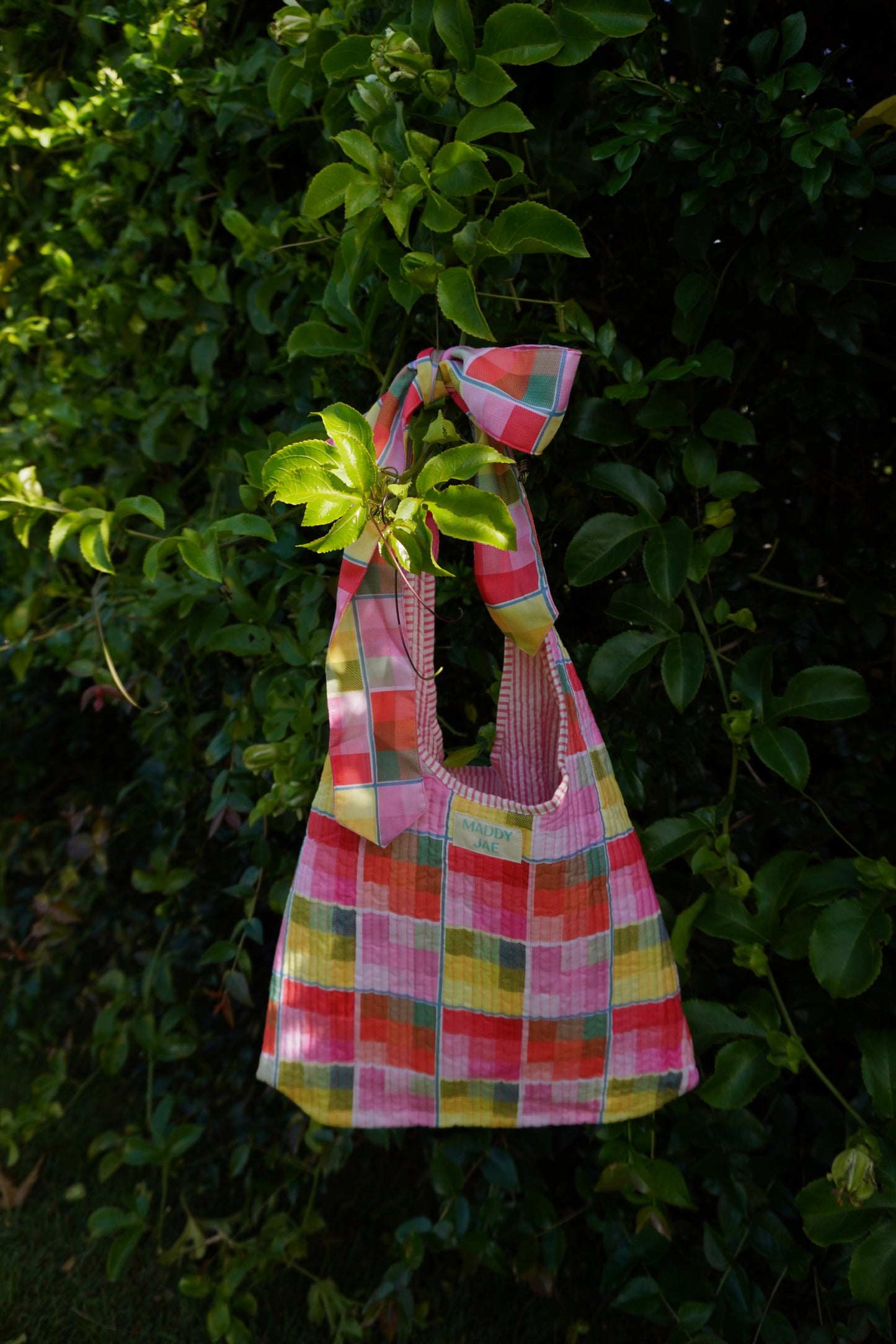 Lola Plaid Oversized Bow Purse
