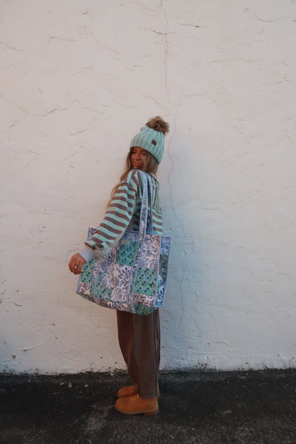 Cove Quilted Tote Bag