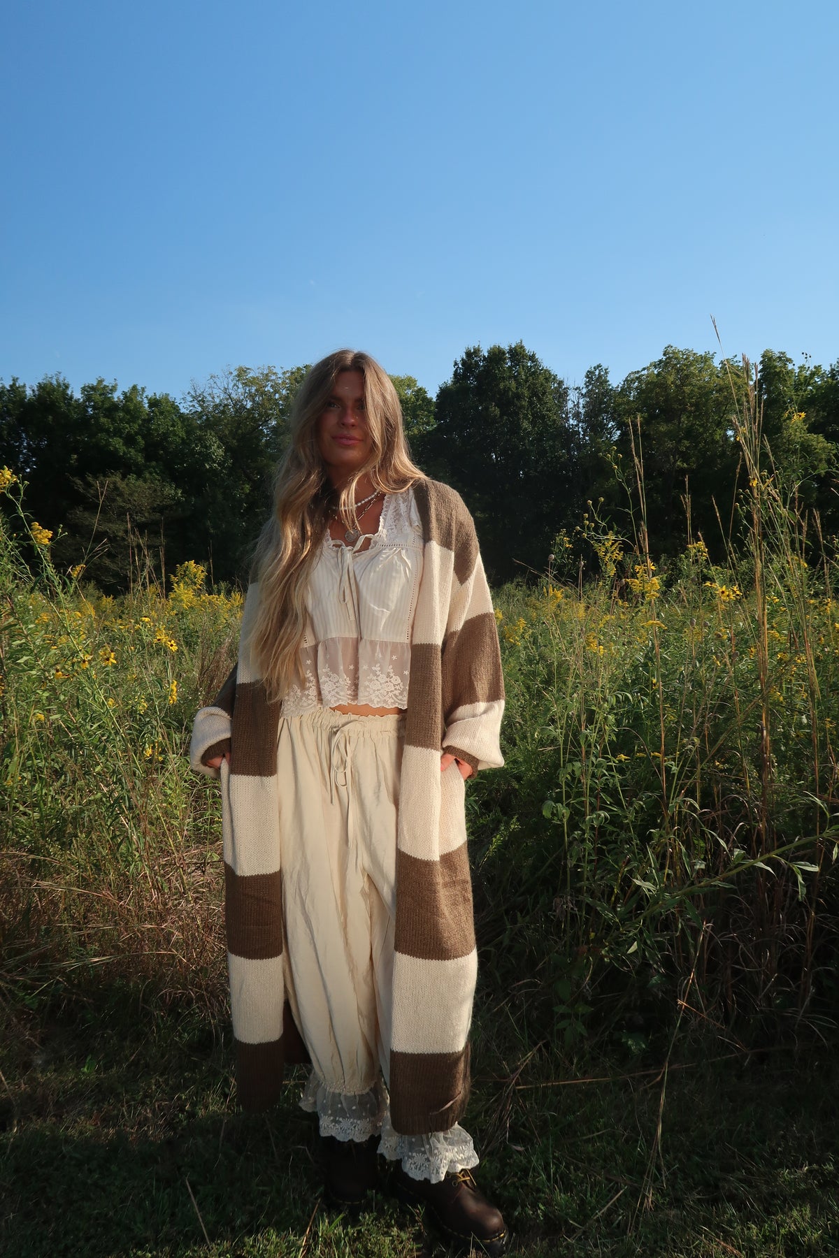 Wild Clover Stripe Cardi