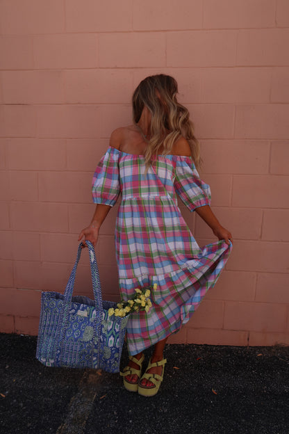 Indie Quilted Tote Bag