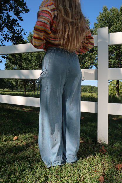 Blueberry Pie Wide Leg Pants