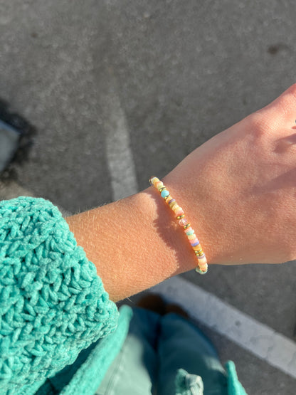 Pinky Agate Bracelet