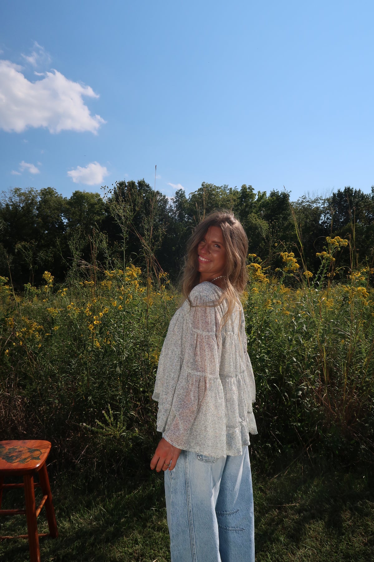 Free Spirit Flutter Top