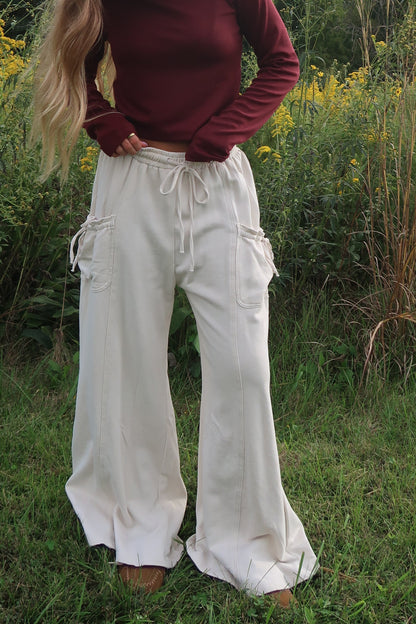 Cream Pie Wide Leg Pants