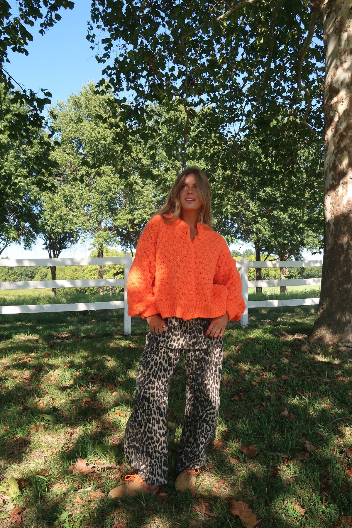 Orange you Glad it's Fall Cardi
