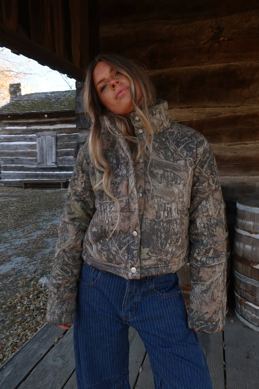 Camo Puffer Jacket