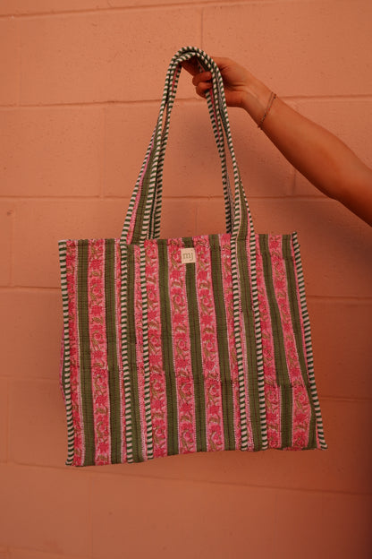 Ivy Quilted Tote Bag
