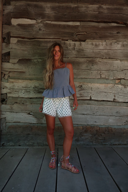Blackberry Gingham Tank