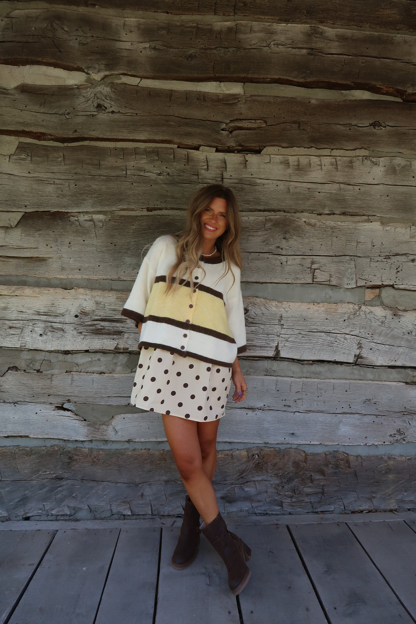 Canyon Honey Short Slv Cardi