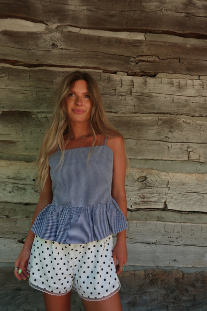 Blackberry Gingham Tank