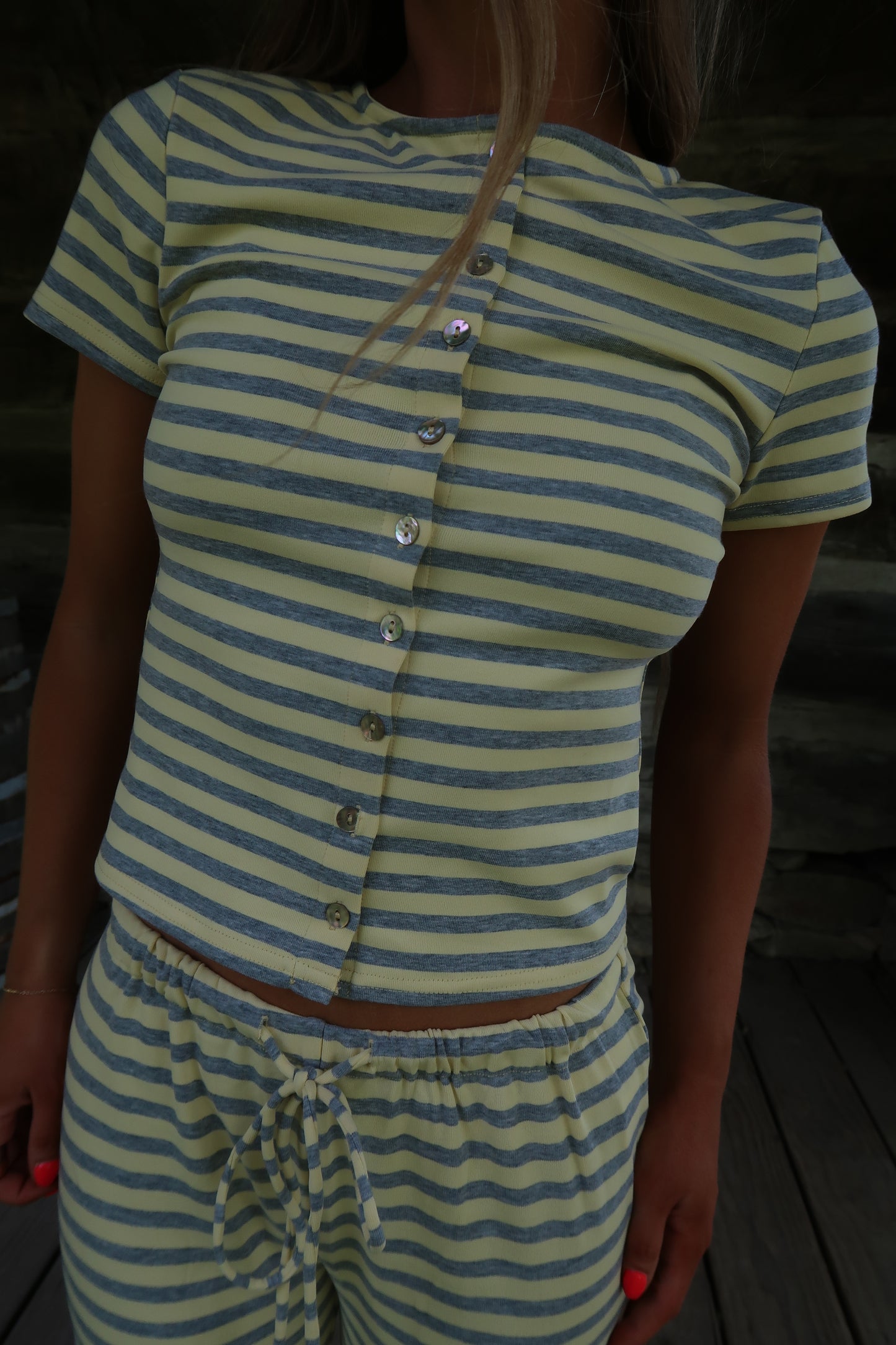 Lemon Stripe Set