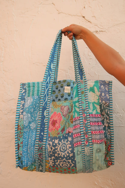 Eleanor Quilted Tote Bag