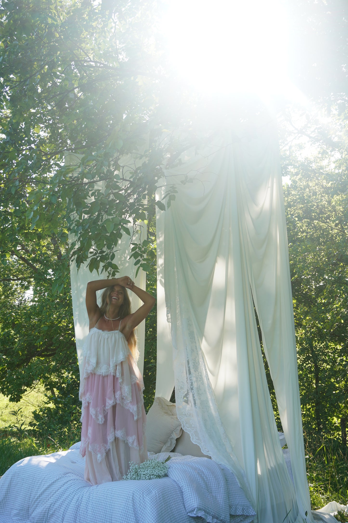 Daydreams Ombre Tiered Maxi Dress