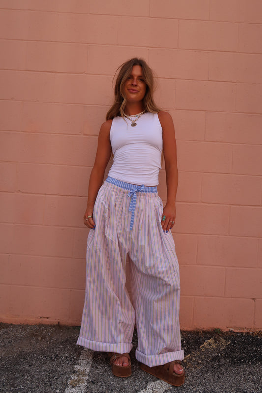 Petal Stripe Boxer Pant