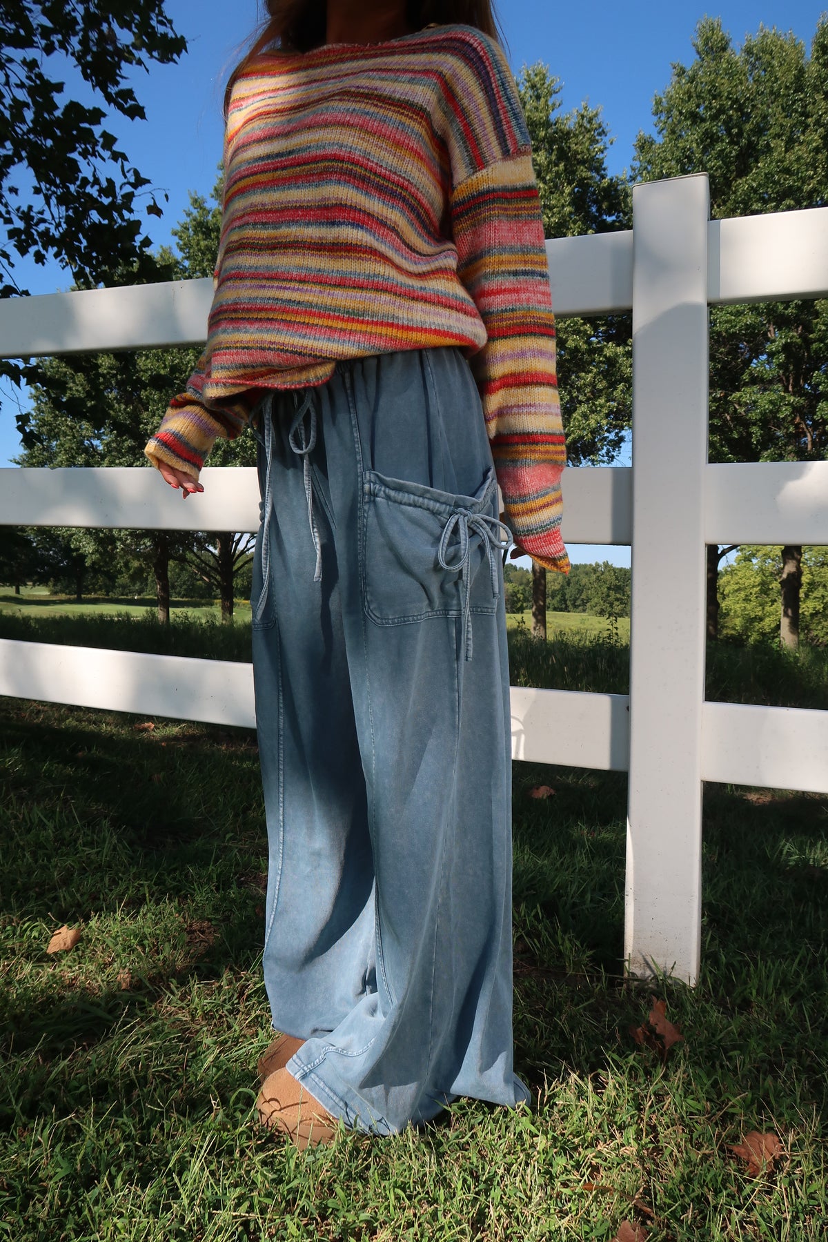 Blueberry Pie Wide Leg Pants