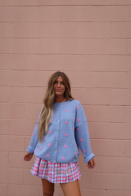 Perri Pink Dot Cardi