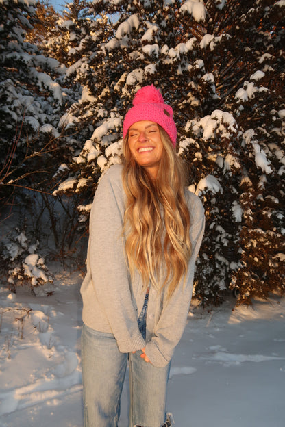 Candy Pink Beanie