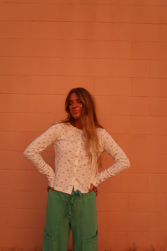Cottage Cardi Top