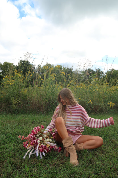 Desert Air Stripe Mockneck