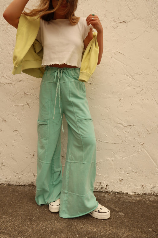 Poolside Wide Leg Cargo Pant