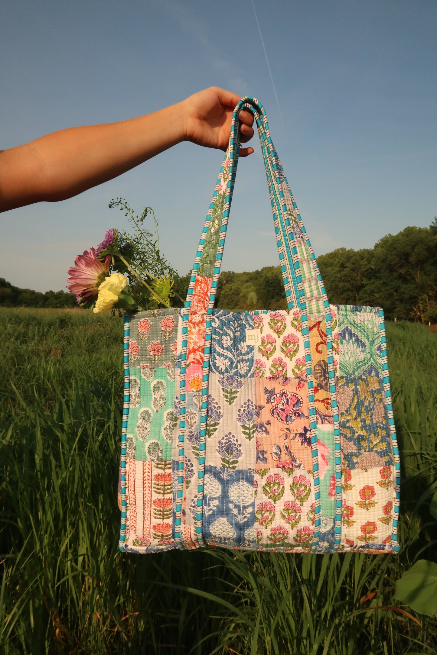 Sally Quilted Tote Bag