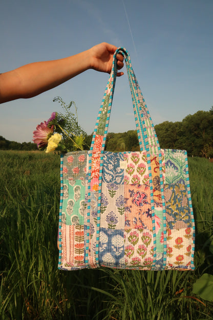 Sally Quilted Tote Bag