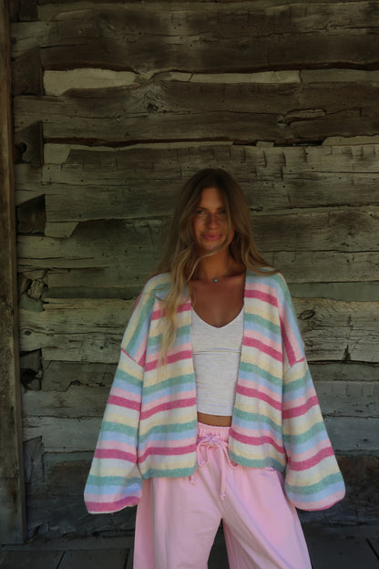 Gum Drop Stripe Cardi
