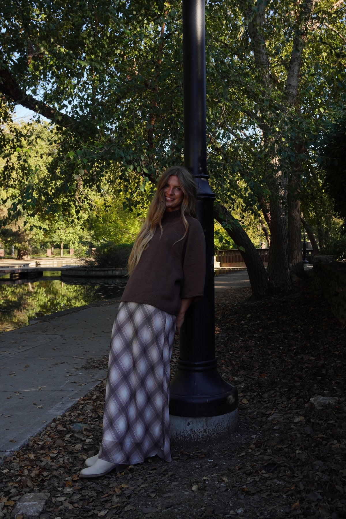 Gladys Plaid Maxi Skirt