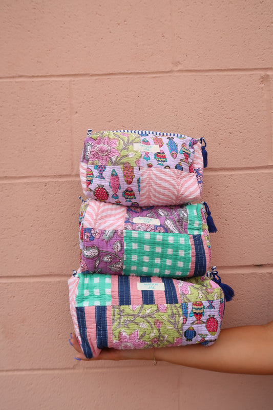 Navy Cosmetic Bag 3pk