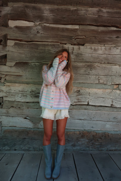 Spring Air Stripe Cardigan