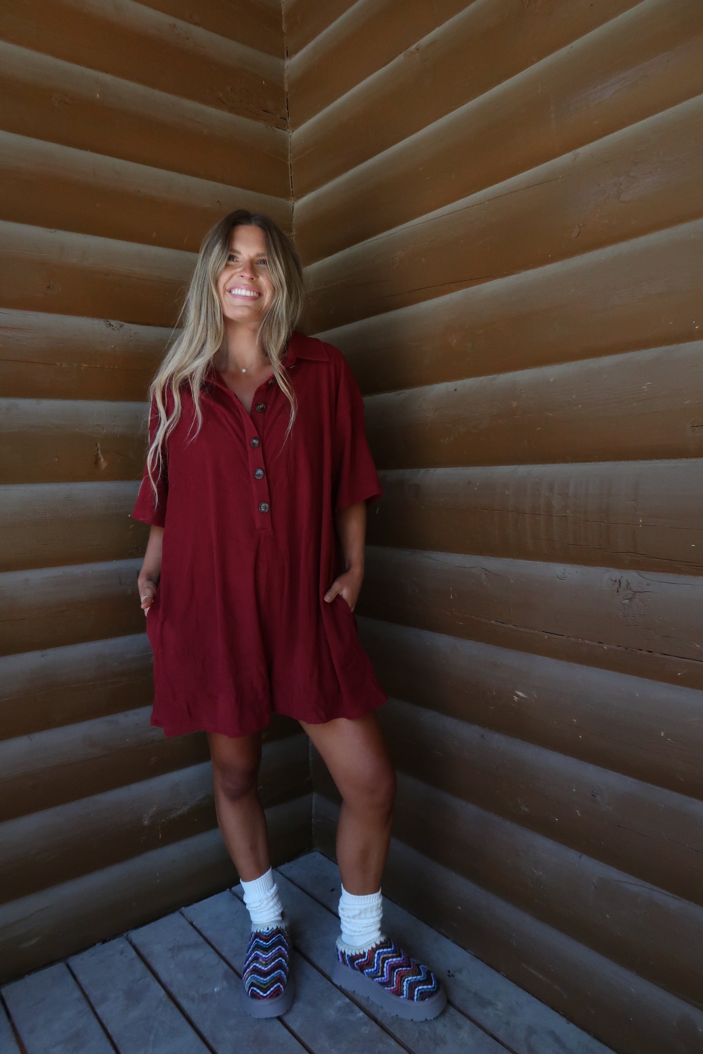Cranberry Romper