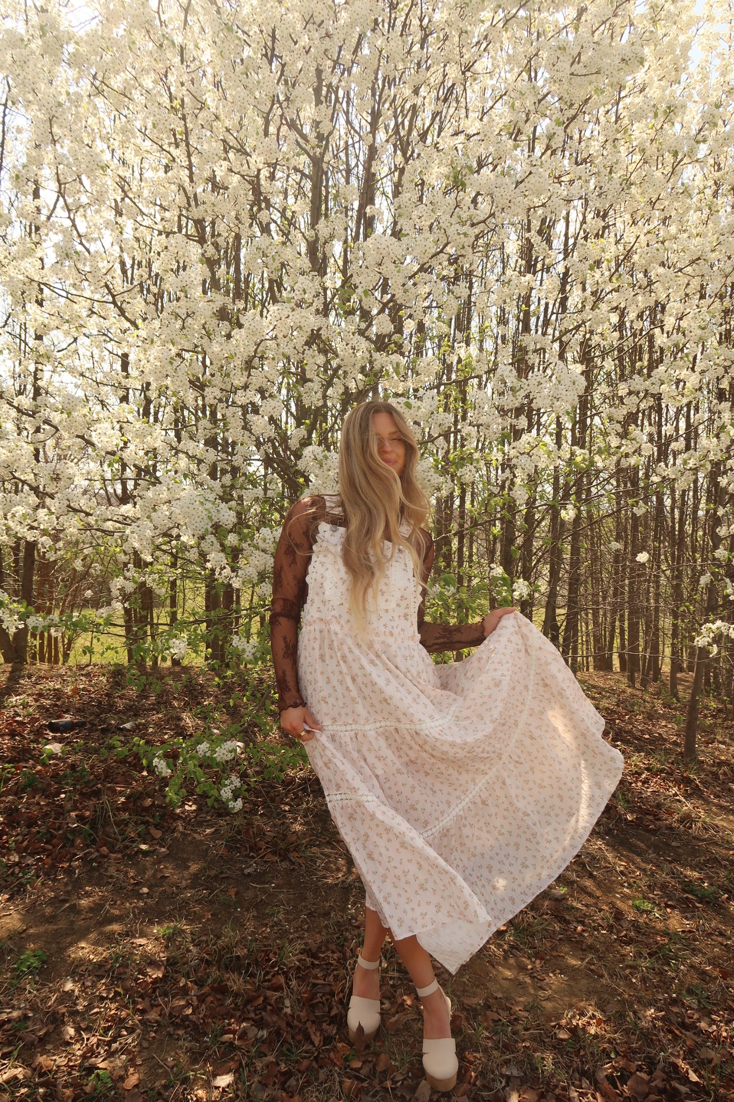 Aster Floral Overall Maxi Dress