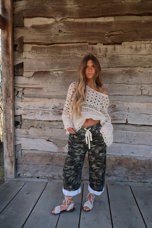 Camo Barrel Pant