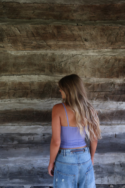 Periwinkle Seamless Layering Tank