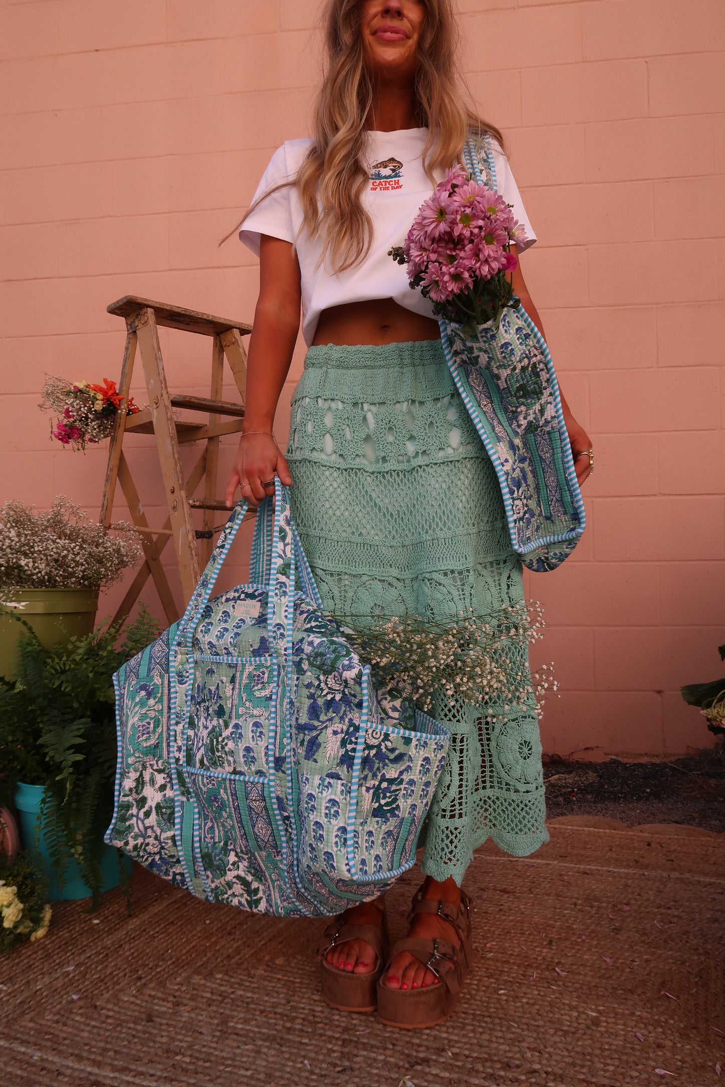 Cleo Quilted Tote Bag