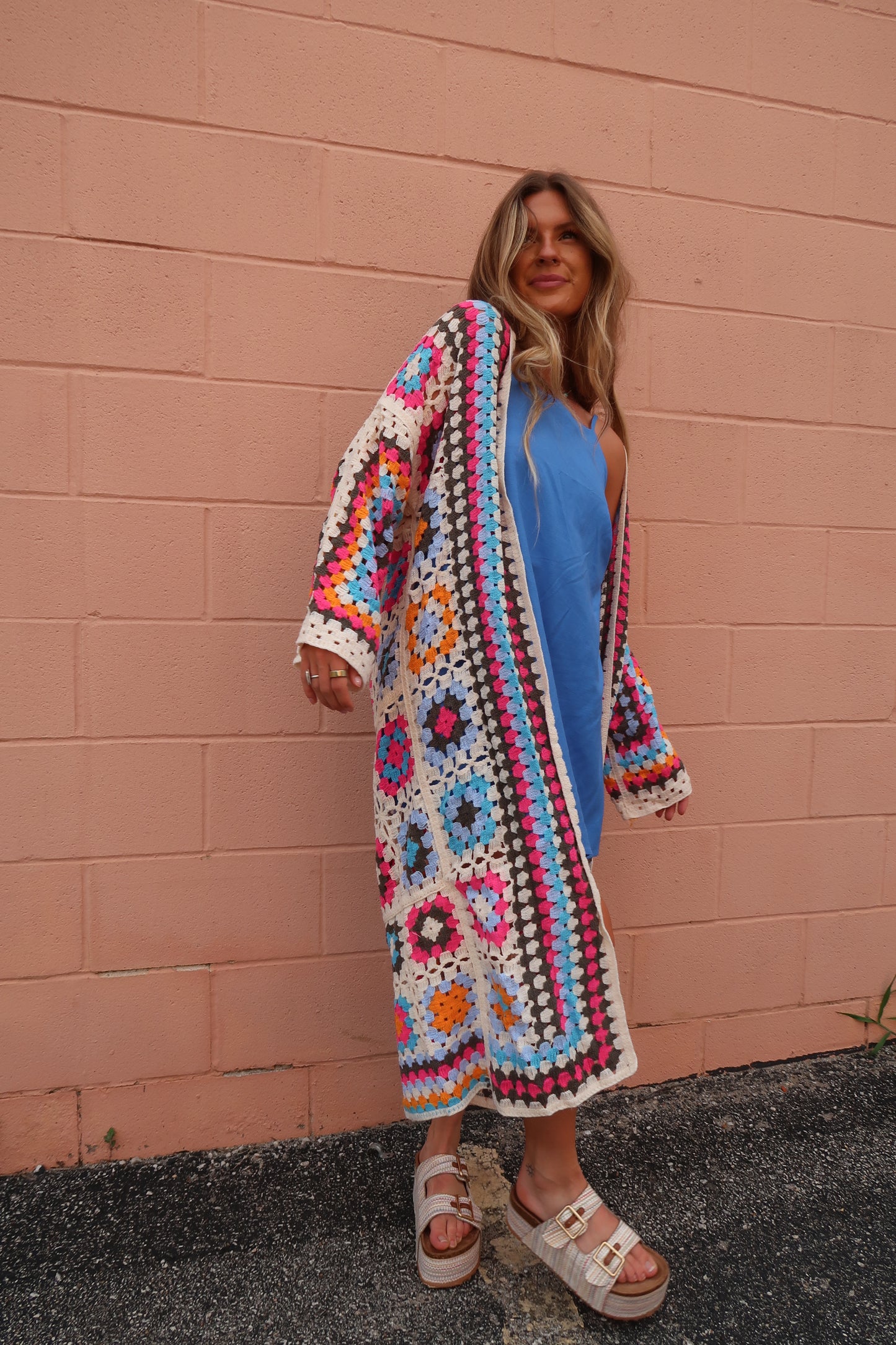 Vivid Boho Crochet Knit